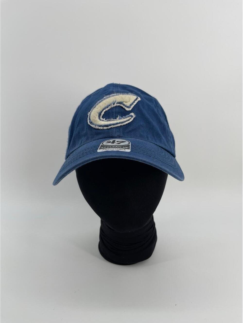 Chicago Cubs Hat Cap Fitted Mens Large Blue MLB Baseball Franchise Green Brim 47